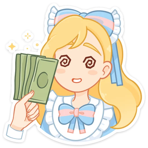 🤑 Стикер «Долли» для Telegram