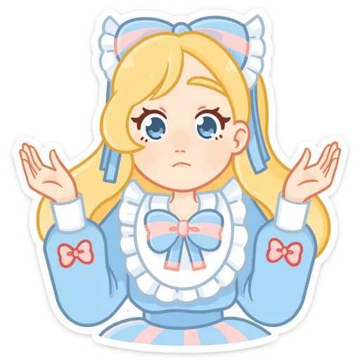 🤷‍♀ Стикер «Долли» для Telegram