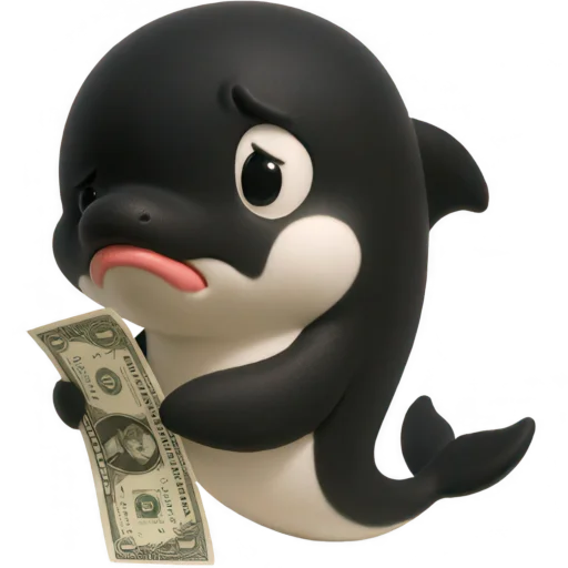 💸 Стикер «Милый дельфин» для Telegram