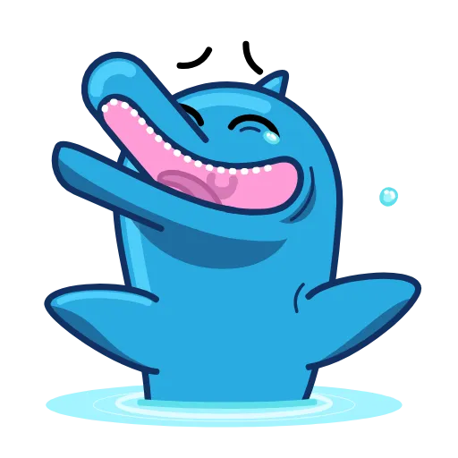 Стикерпак Dolphin Dolph для Telegram