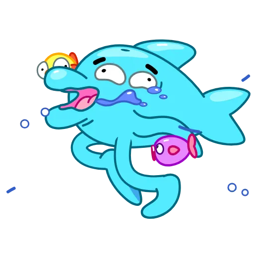 🤪 Стикер «Dolphin Jumpy» для Telegram