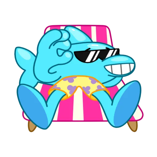 😎 Стикер «Dolphin Jumpy» для Telegram