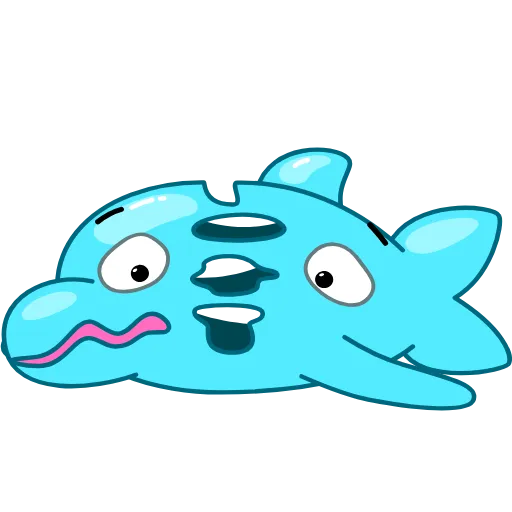 🤕 Стикер «Dolphin Jumpy» для Telegram