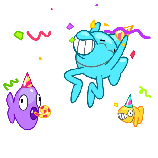 🥳 Стикер «Dolphin Jumpy» для Telegram
