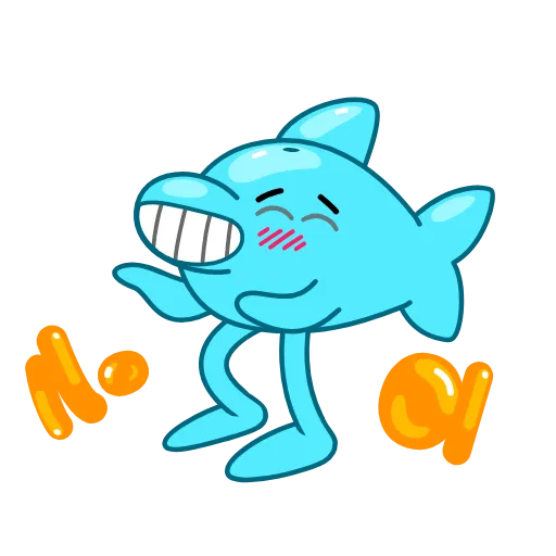 Стикерпак Dolphin Jumpy для Telegram