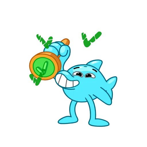 ✅ Стикер «Dolphin Jumpy» для Telegram