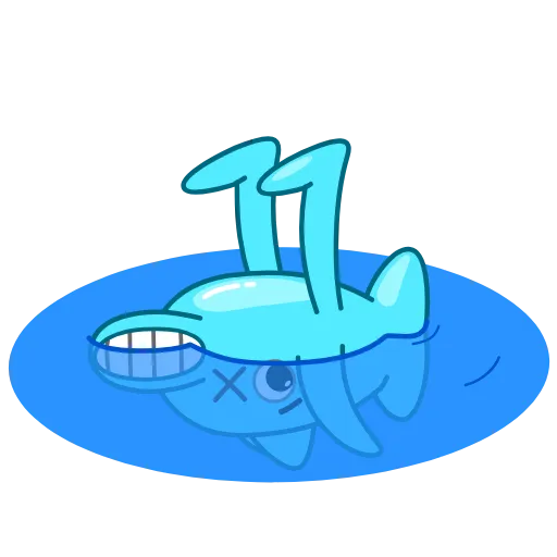 😵 Стикер «Dolphin Jumpy» для Telegram
