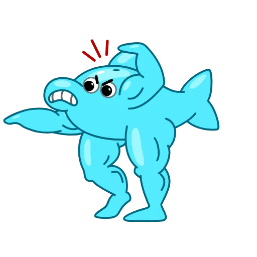 💪 Стикер «Dolphin Jumpy» для Telegram