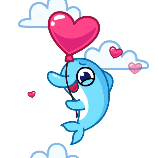 🌟 Стикер «Дельфинчик» для Telegram