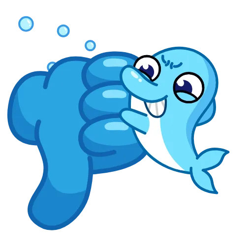 🌟 Стикер «Дельфинчик» для Telegram