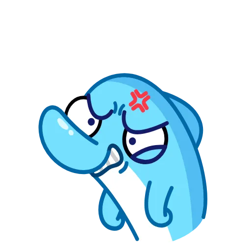 🌟 Стикер «Дельфинчик» для Telegram