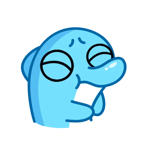 🌟 Стикер «Дельфинчик» для Telegram