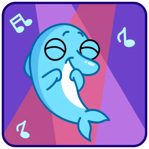 🌟 Стикер «Дельфинчик» для Telegram