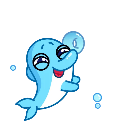 🌟 Стикер «Дельфинчик» для Telegram