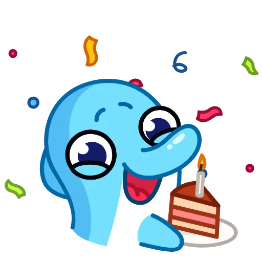 🌟 Стикер «Дельфинчик» для Telegram