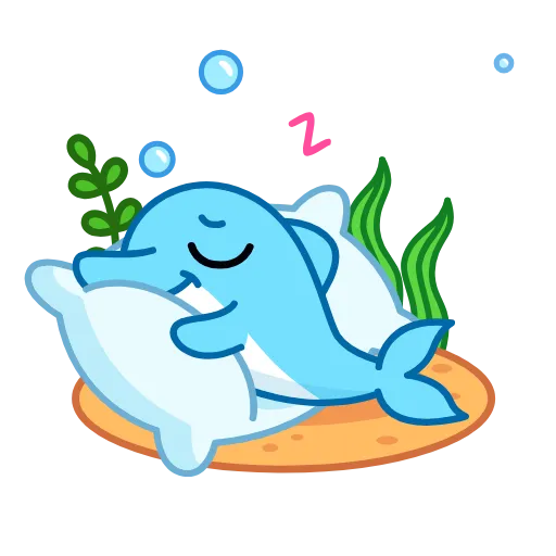 🌟 Стикер «Дельфинчик» для Telegram