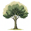 🌳 Эмодзи «Буквы в древесном стиле, иконки на тему природы» для Telegram