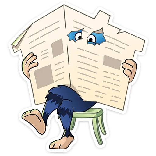 👀 Стикер «Домовячьи радости с Финником&;» для Telegram