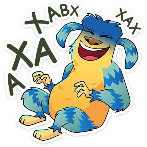😆 Стикер «Домовячьи радости с Финником&;» для Telegram
