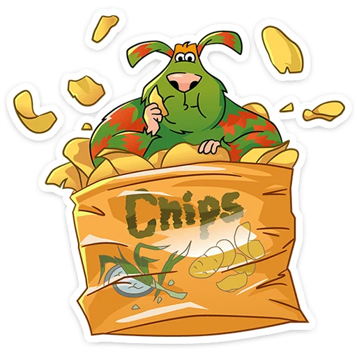 🍟 Стикер «Домовячьи радости с Финником&;» для Telegram