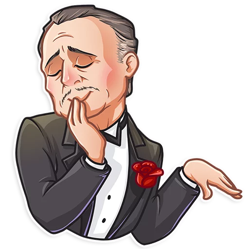 ☺️ Стикер «Don Corleone» для Telegram