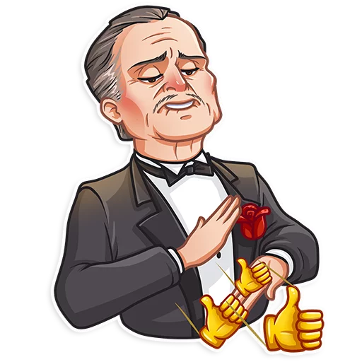 👍 Стикер «Don Corleone» для Telegram