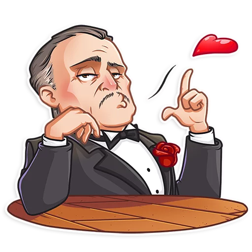 😘 Стикер «Don Corleone» для Telegram