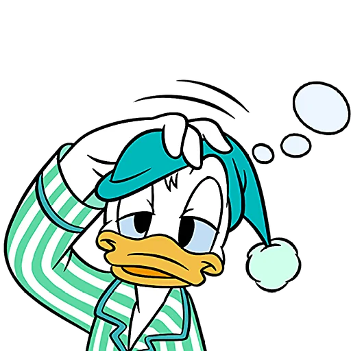 🥱 Стикер «Дональд и Дейзи» для Telegram