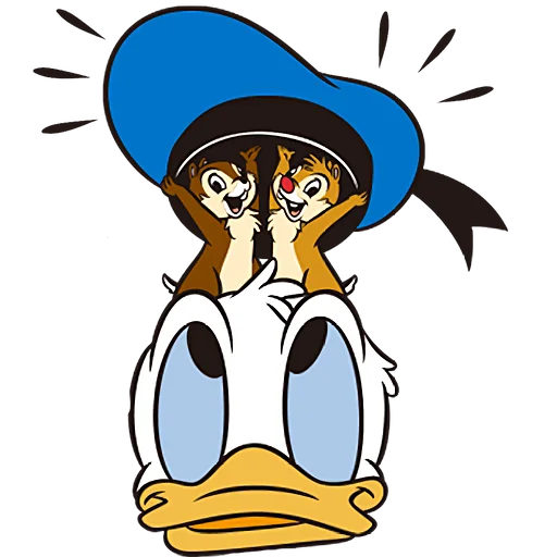 🙄 Стикер «Дональд и Дейзи» для Telegram