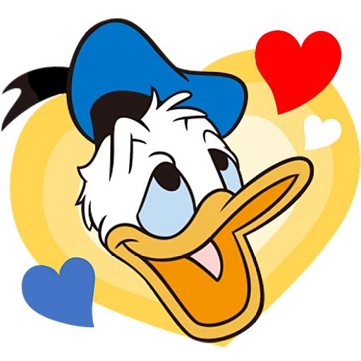 😍 Стикер «Дональд и Дейзи» для Telegram