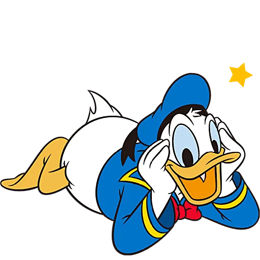🤗 Стикер «Дональд и Дейзи» для Telegram