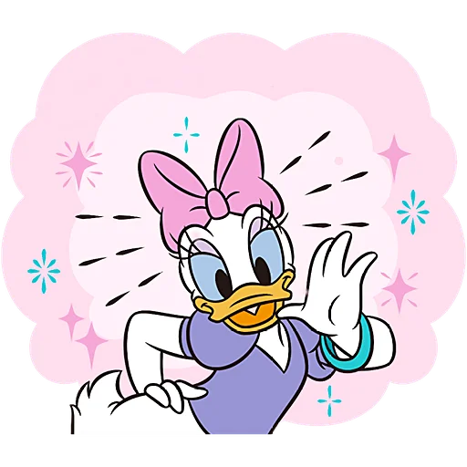 📣 Стикер «Дональд и Дейзи» для Telegram