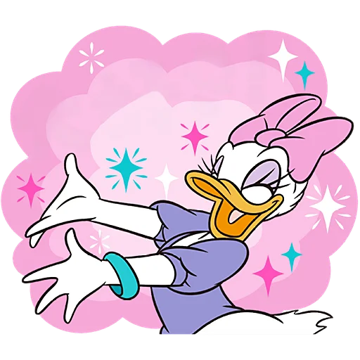 ☺️ Стикер «Дональд и Дейзи» для Telegram