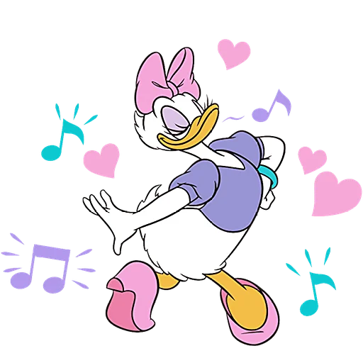 💃 Стикер «Дональд и Дейзи» для Telegram