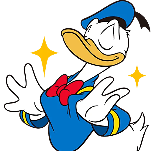 😎 Стикер «Дональд и Дейзи» для Telegram