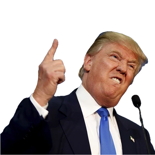 👆 Стикер «Donald Trump» для Telegram