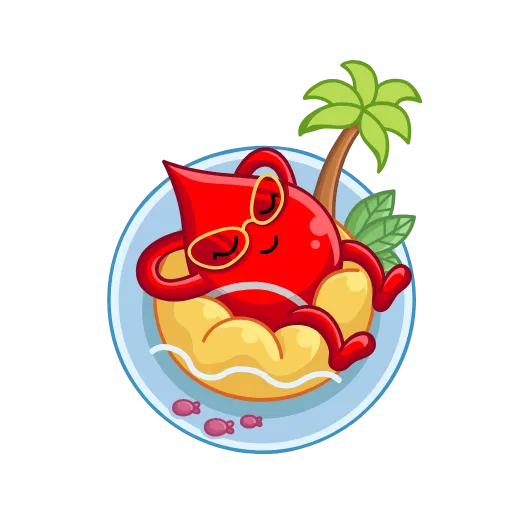 🌴 Стикер «Доноры крови» для Telegram