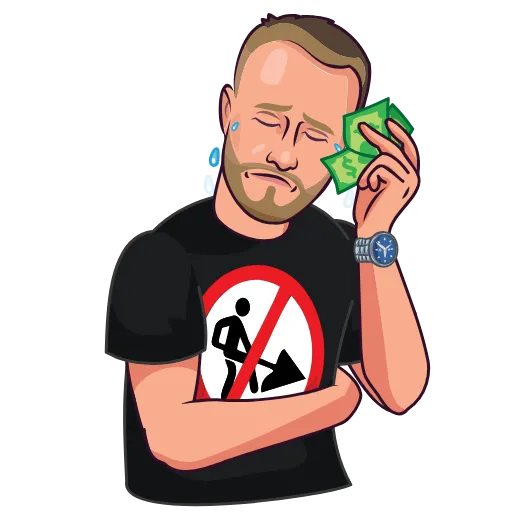 😢 Эмодзи «Делай ничего» для Telegram