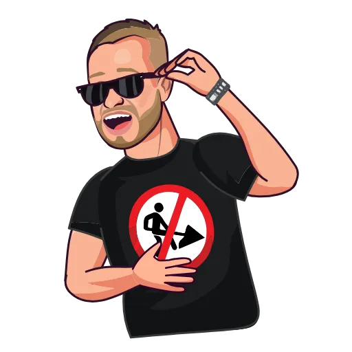 🤣 Эмодзи «Делай ничего» для Telegram