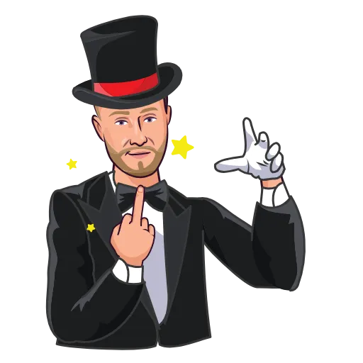 🖕 Стикер «Делай ничего!» для Telegram