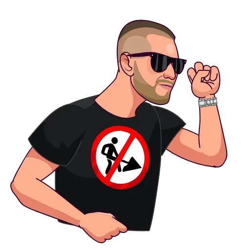 🕺 Стикер «Делай ничего!» для Telegram