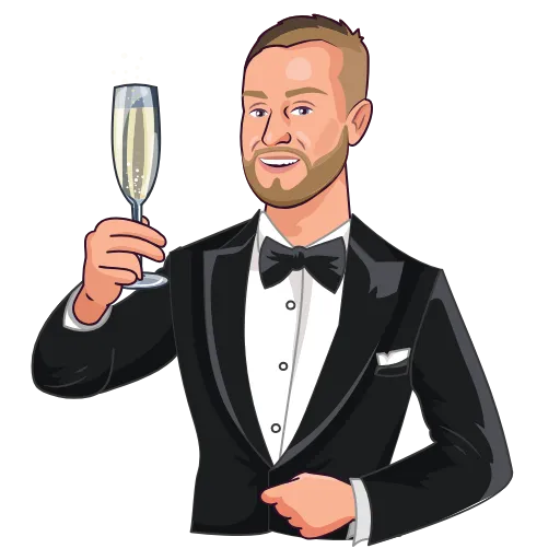 🥂 Стикер «Делай ничего!» для Telegram
