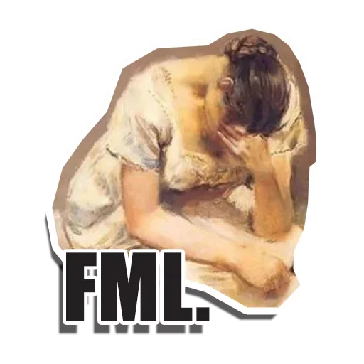 😕 Стикер «Dont Look at me» для Telegram