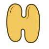 ☀️ Эмодзи «Жёлтые буквы» для Telegram