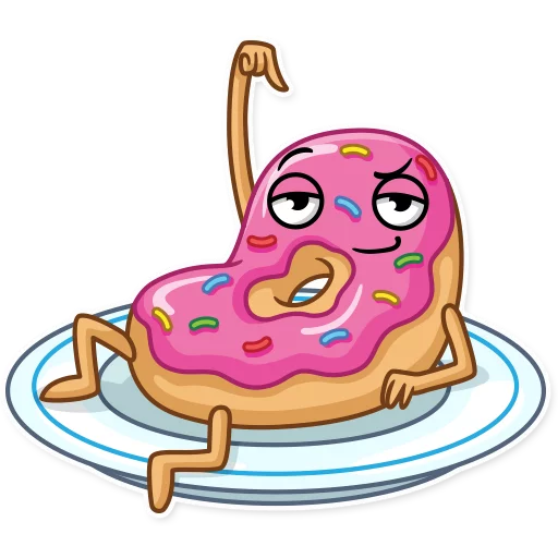 🍩 Стикер «Donut and Coffee» для Telegram