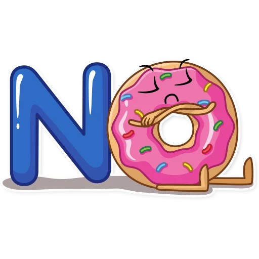 ☹️ Стикер «Donut and Coffee» для Telegram