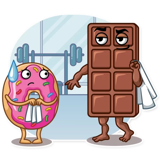 😰 Стикер «Donut and Coffee» для Telegram