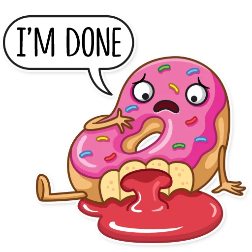 😨 Стикер «Donut and Coffee» для Telegram