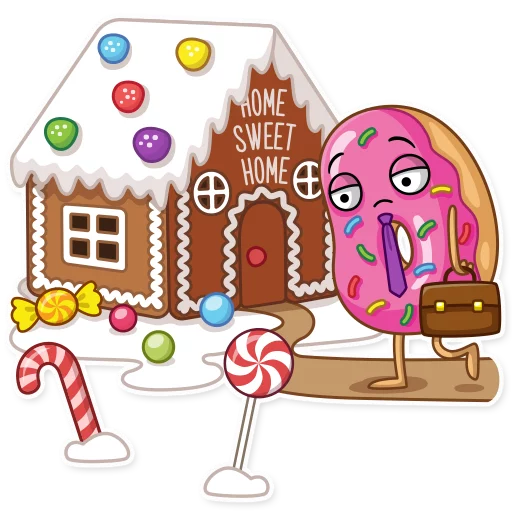 😔 Стикер «Donut and Coffee» для Telegram