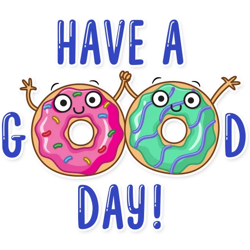 ☺️ Стикер «Donut and Coffee» для Telegram